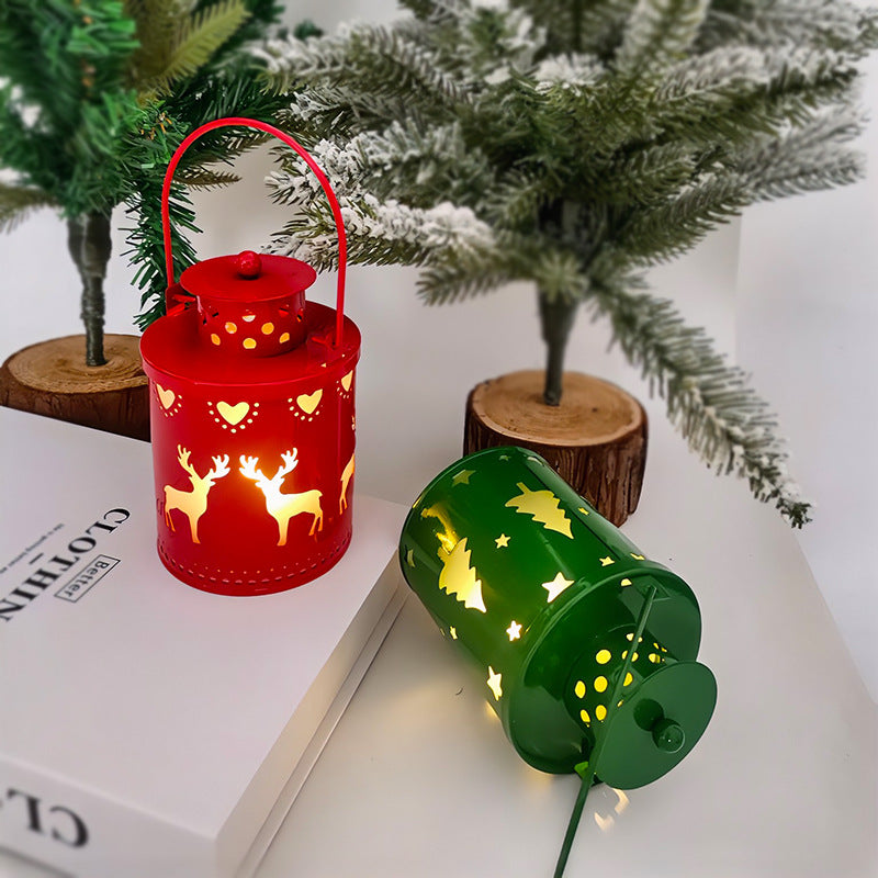 Nordic Style LED Christmas Candle Lanterns – Small Electronic Holiday Lights