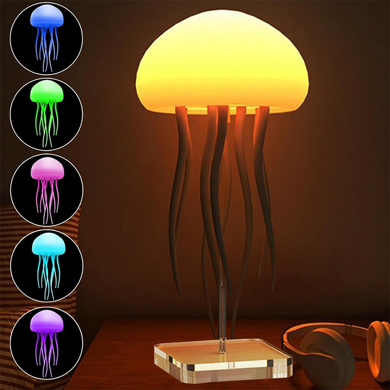 LED Jellyfish Aquarium Lamp Night Light USB Powered