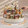 360° Rotating Kitchen & Spice Storage Rack – Non-slip Organize