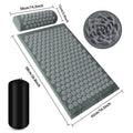 Pranamat Eco Acupressure Massage Mat & Pillow – Kuznetsov Applicator for Neck, Back & Feet