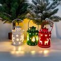 Nordic Style LED Christmas Candle Lanterns – Small Electronic Holiday Lights